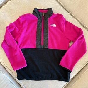 The North Face Half Zip Jacket Girls Large
